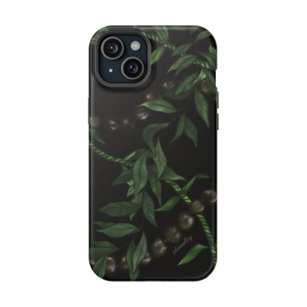 Kukui Nut, Maile, Ti Leaf Lei (Black), MAGSAFE