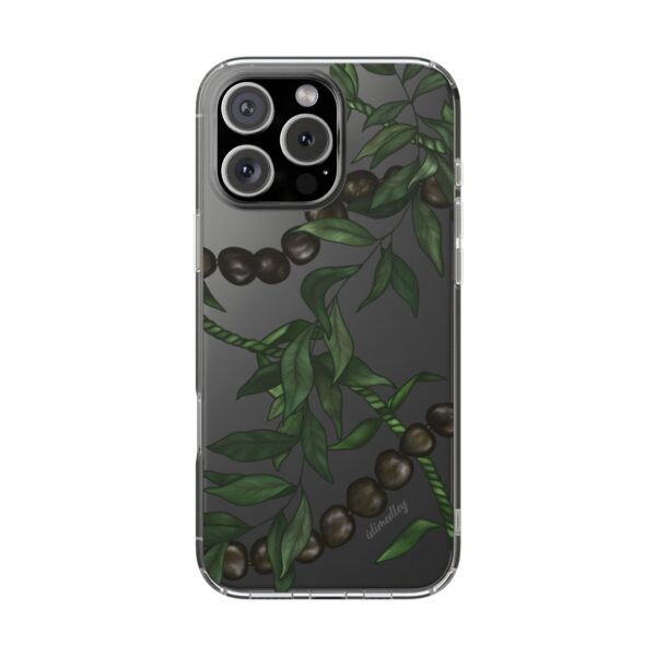 Kukui Nut, Maile and Ti Leaf Lei CLEAR Case